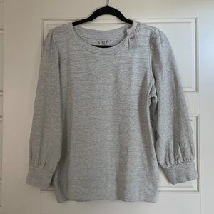 NWT Loft Puff Sleeve Sweatshirt